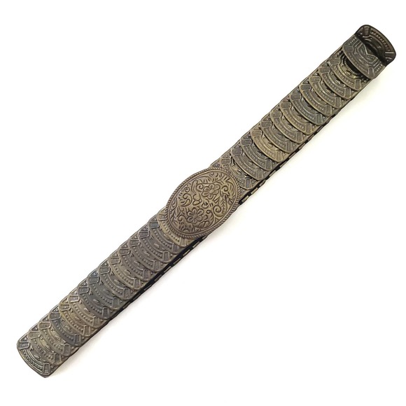 Vintage Embossed Metal Belt